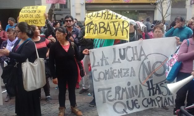 Manteros reclaman el pago de lo acordado