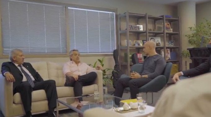 Fernández se reunió con Larreta