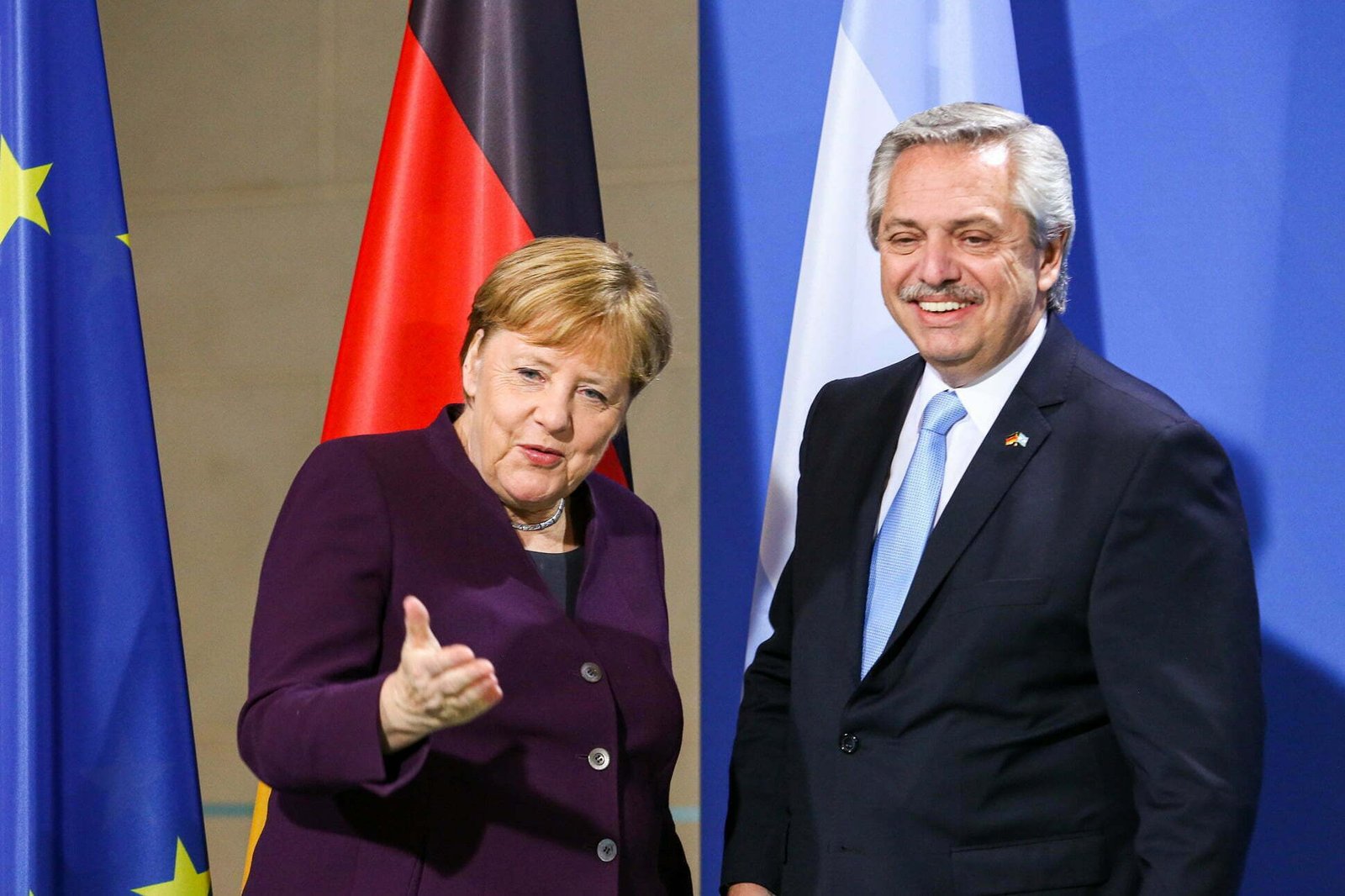 Fernández se reunió con Merkel