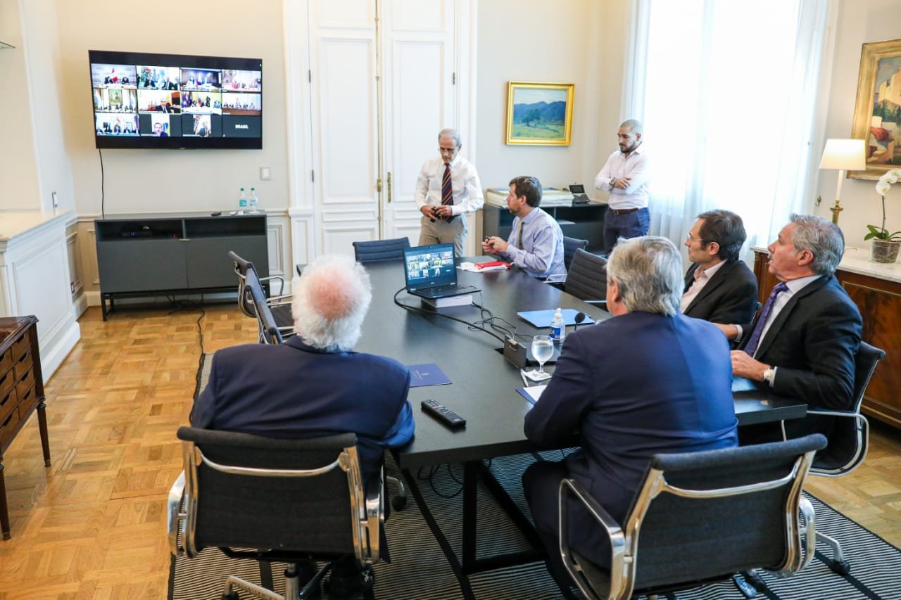 Videoconferencia de Fernández con sus pares de la región
