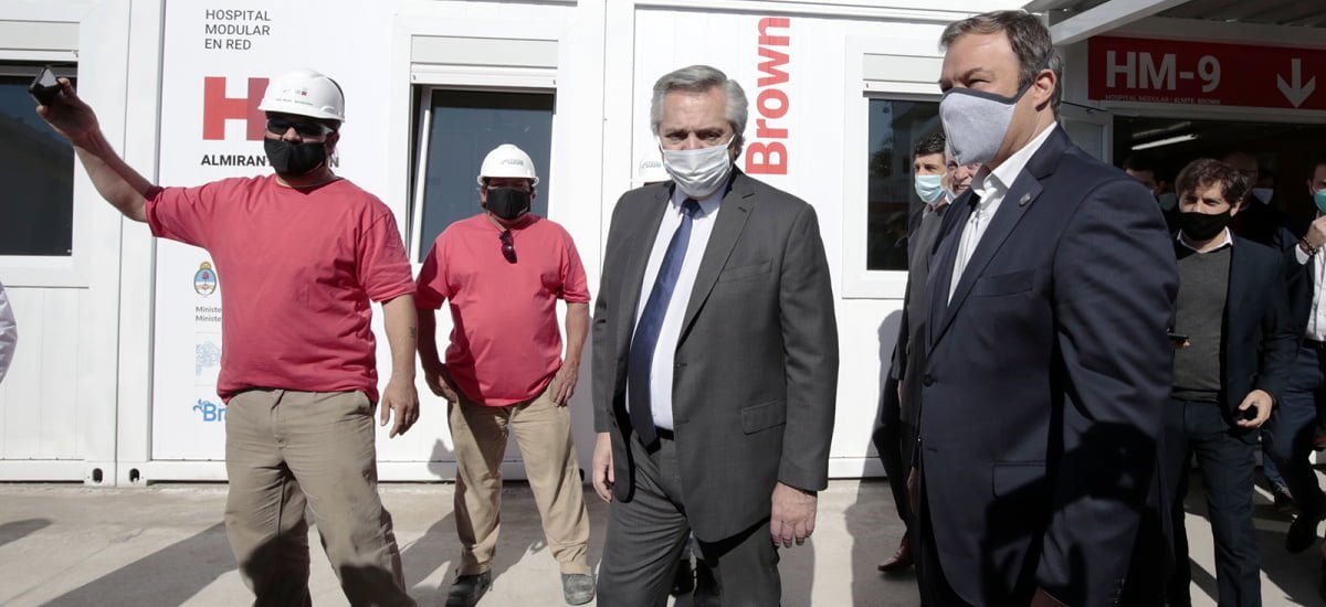 Alberto Fernández inauguró un hospital en Almirante Brown