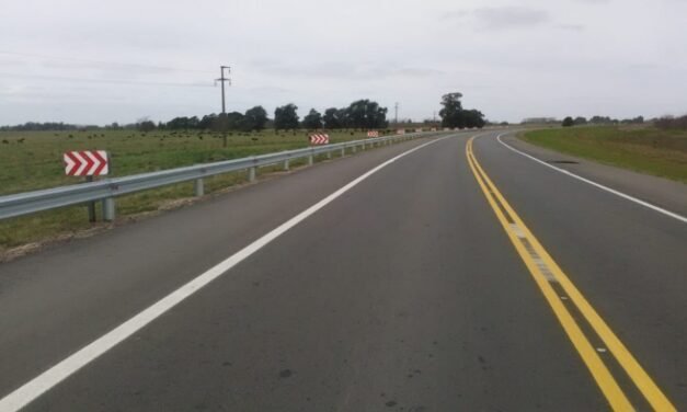 Desvío en la ruta 11 entre Villa Gesell y Mar Chiquita