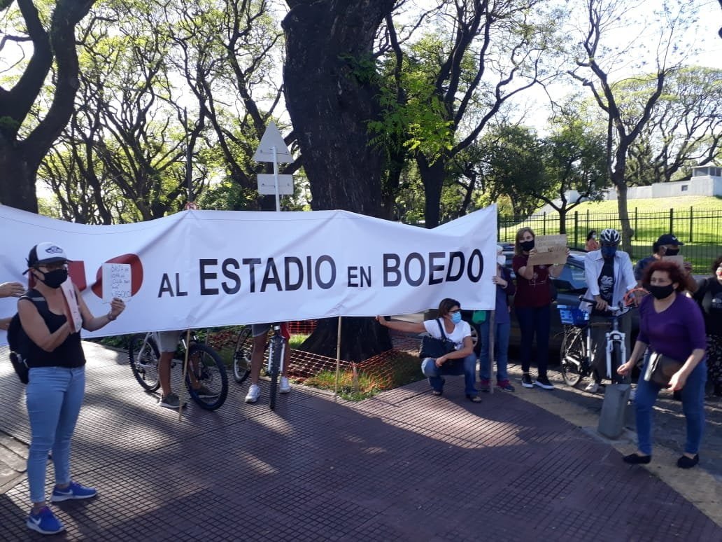 Vecinos de Boedo que no quieren el estadio