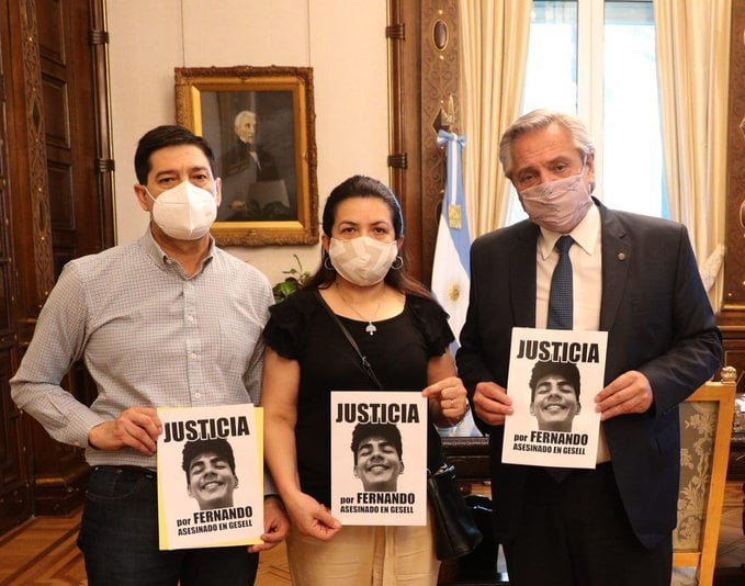 El presidente recibió a los padres de Fernando Báez Sosa