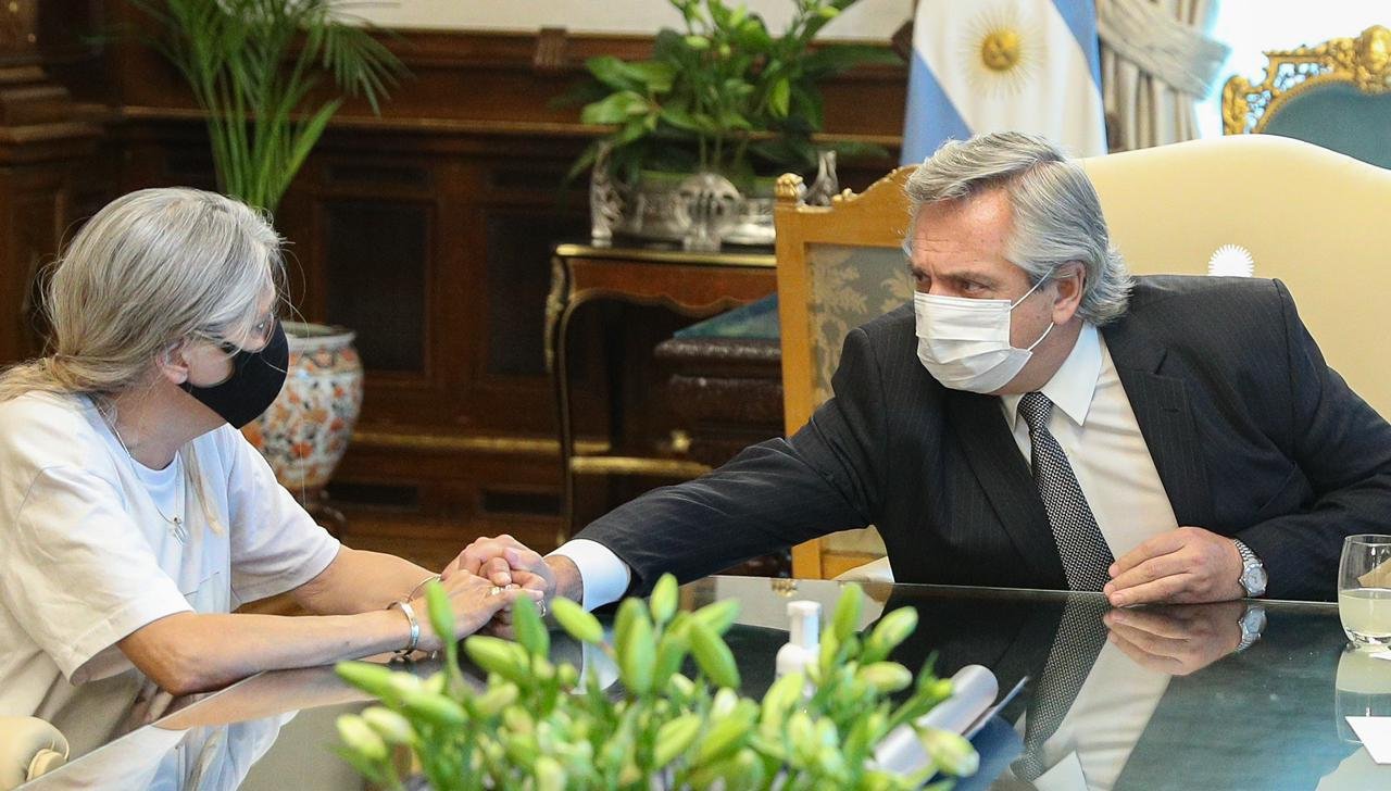 El presidente recibió a los padres de Úrsula