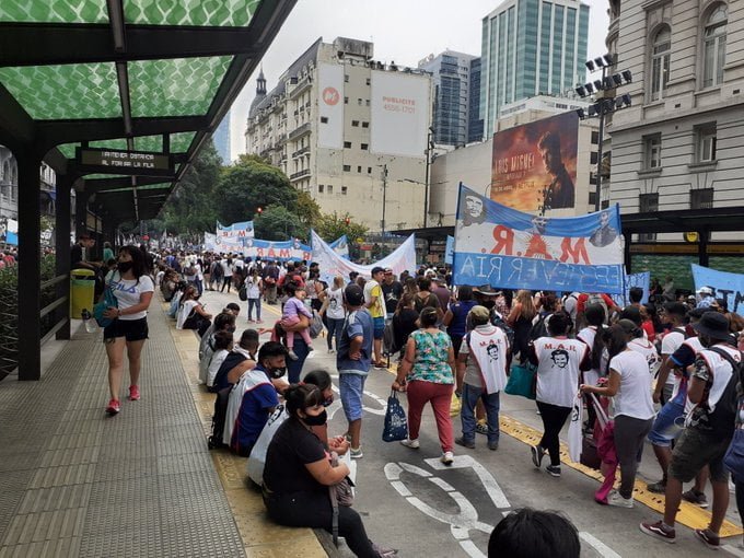Una irresponsable movilización en plena pandemia