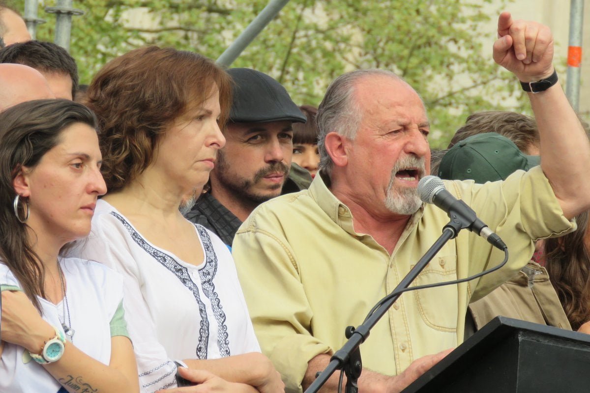 Yasky hablando en acto
