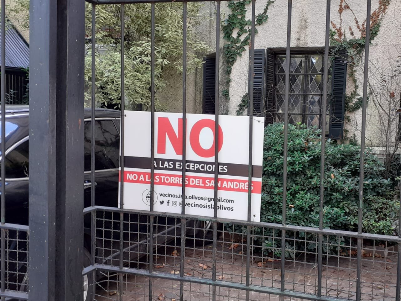 Vecinos de Olivos en pie de guerra contra la construcción de torres