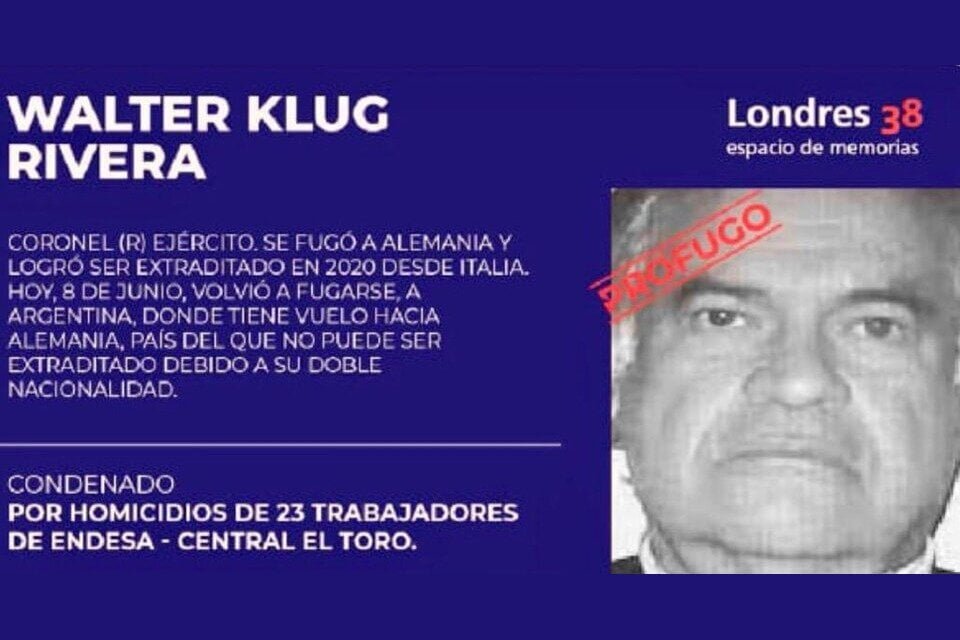 Detienen y expulsan del país a un represor chileno prófugo
