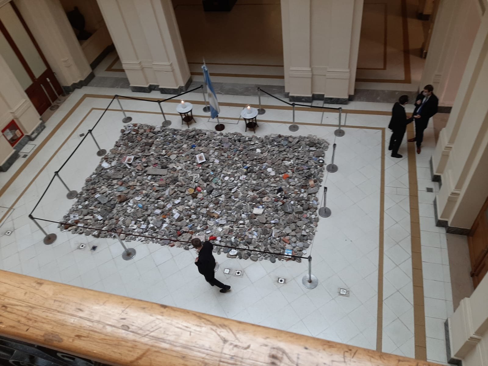 Las piedras quedarán dentro de la Casa Rosada