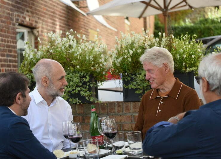 Larreta se reunió con Bill Clinton