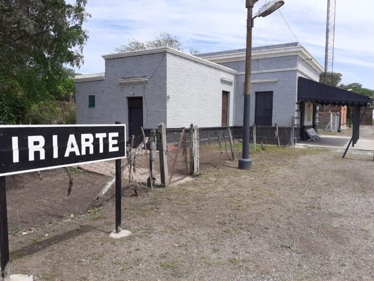 Iriarte el pueblo que recuperó el tren