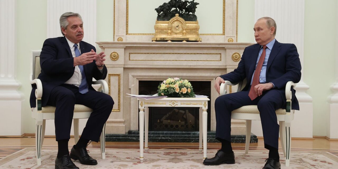Fernández se reunió con Putin en Moscú