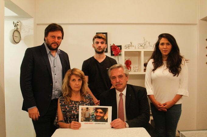El Presidente visitó a la madre del policía porteño desaparecido