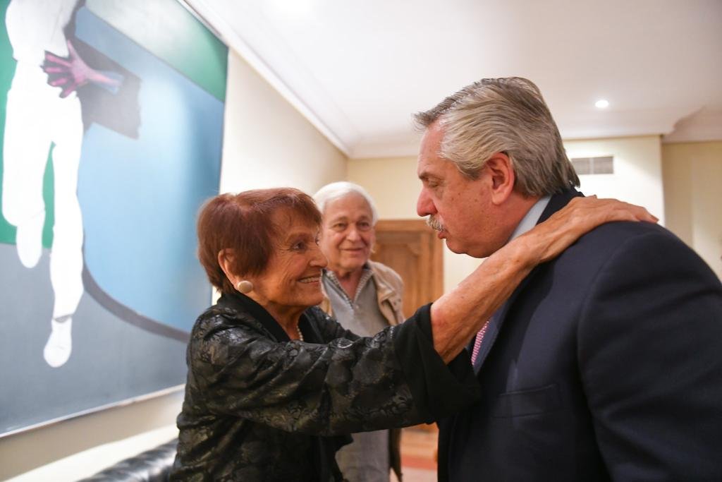 El Presidente y un encuentro con Taty Almeida en Madrid