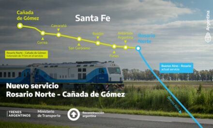 Vuelve a funcionar el tren que une Rosario con Cañada de Gómez