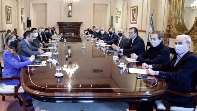 El gabinete Nacional se reunió en la Rosada