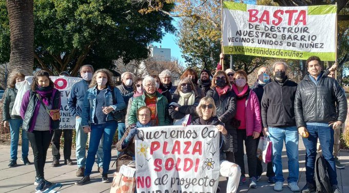 Vecinos de Núñez contra la construcción de más torres