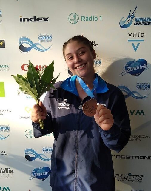 La primera medallista mundial del canotaje argentino