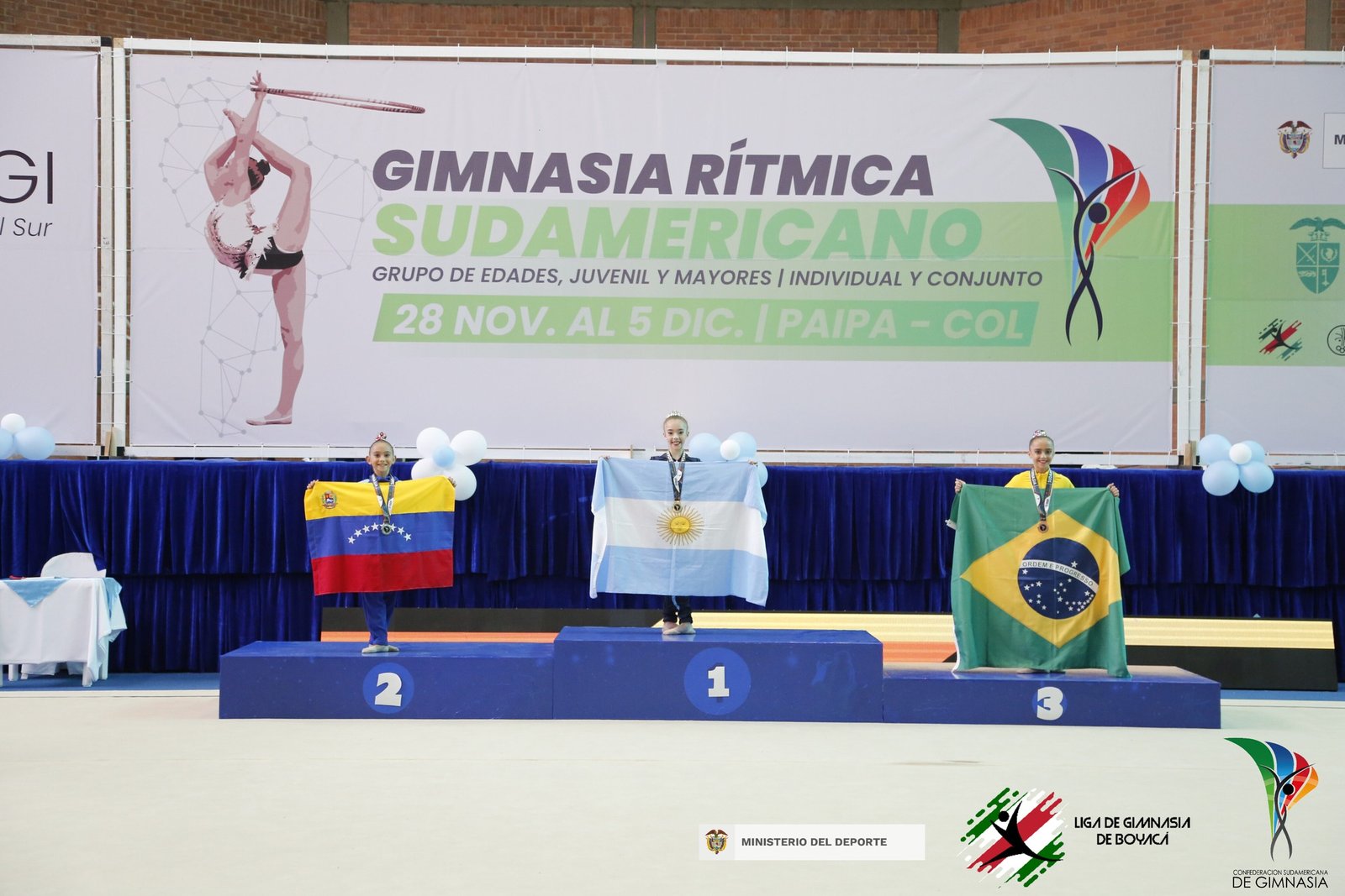 Gran actuación argentina en el sudamericano de Gimnasia Rítmica