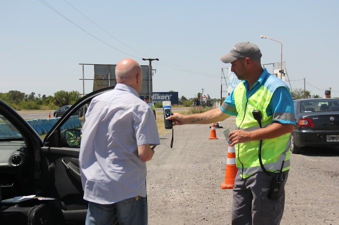 Sábado con control de alcoholemia en las rutas de todo el país